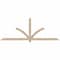 Ekena Millwork Redmond Smooth Timber Gable Bracket, Douglas Fir, 96"W x 36"H x 3 1/2"D x 3 1/2"F, 9/12 Pitch GBW096X36X0404RED00SDF - alternate 1